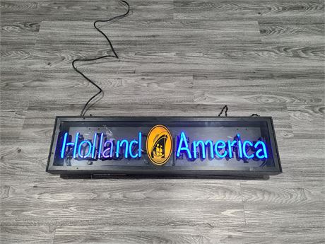 HOLLAND AMERICA NEON SIGN (Works 35"x9")