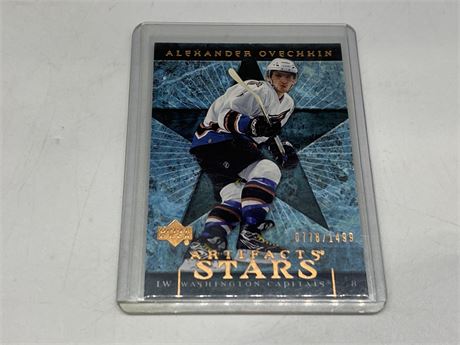 2007/08 L/E UD OVECHKIN ARTIFACTS CARD #778/1499