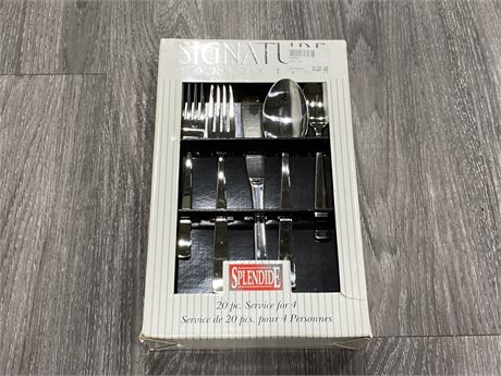 NEW 20PC SIGNATURE COLLECTION CUTLERY SET