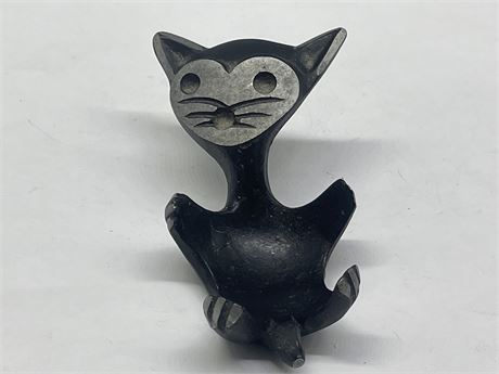 1950’S WALTER BOSSE ALUMINUM CAT EGG CUP GERMANY