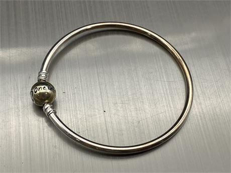 925 STERLING SILVER PANDORA STYLE “ONE IN A MILLION” BANGLE