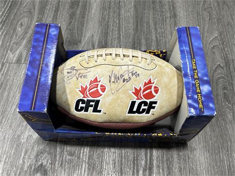 SIGNED CFL FOOTBALL - MULTIPLE SIGNATURES