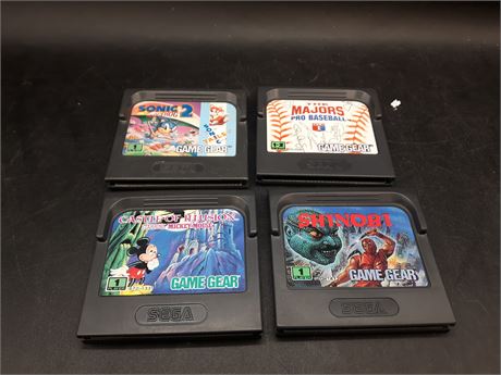 COLLECTION OF GAME GEAR GAMES