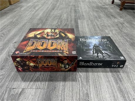 2 CARD / BOARD GAMES - DOOM & BLOODBORNE