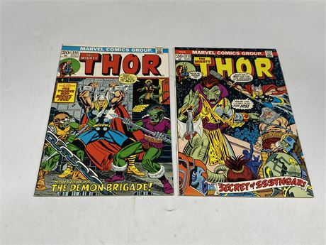 THE MIGHTY THOR #212 & #213