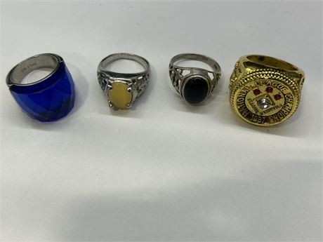 MENS RING LOT - ASSORTED SIZES