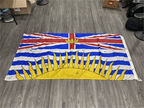 LARGE BC FLAG FROM DELTA RIVER INN (45”X90”)