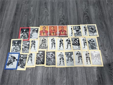 LOT OF 1944-63 BEEHIVE NHL PHOTO CARDS