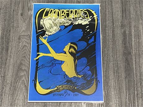 THE CRANBERRIES 2009 POSTER (12”X18”)
