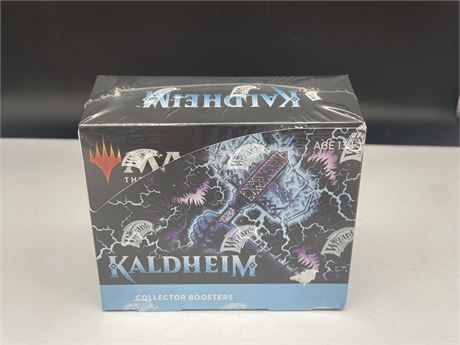 SEALED NEW MAGIC THE GATHERING KALDHEIM COMMANDER BOOSTER BOX - 12 PACKS
