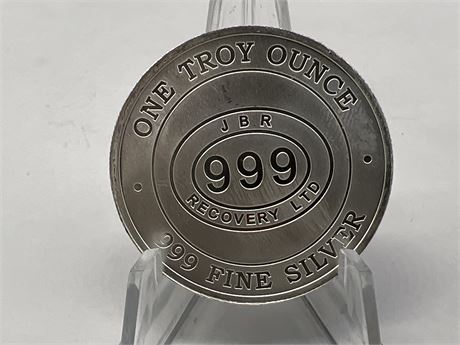 1 OZ 999 FINE SILVER JBR COIN