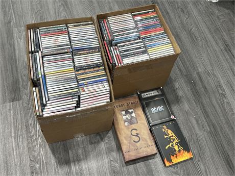 2 BOXES FULL OF CDS + BOX SETS