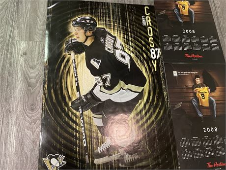 3 SIDNEY CROSBY POSTERS