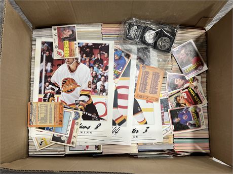 LARGE BOX OF ASSORTED NHL CARDS