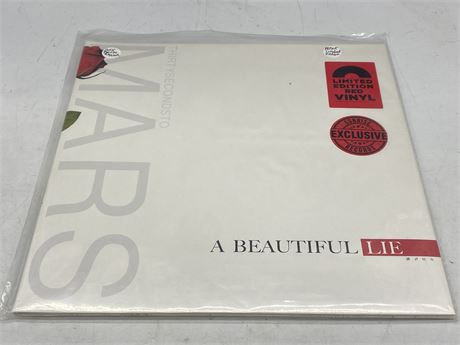 2018 SEALED - THIRTYSECONDSTOMARS - A BEAUTIFUL LIFE LIMITED RED VINYL