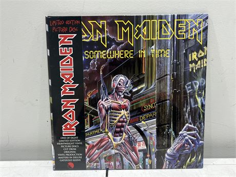 SEALED 2013 - IRON MAIDEN - SOMEWHERE IN TIME PICTURE DISC