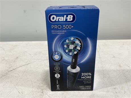 (NEW) ORAL-B PRO 500+ RECHARGEABLE TOOTHBRUSH