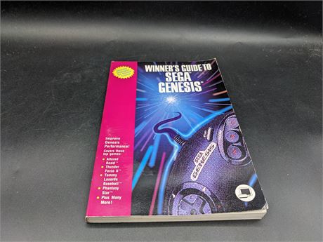 WINNERS GUIDE TO SEGA GENESIS BOOK - EXCELLENT CONDITION