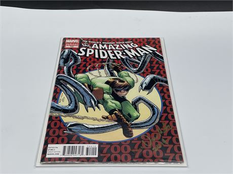 SIGNED - THE AMAZING SPIDER-MAN #700 - SIGNED BY WRITER JEN VAN METER