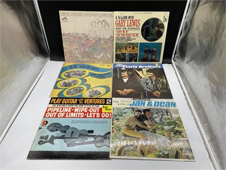 6 MISC 60S ROCK RECORDS - VG+