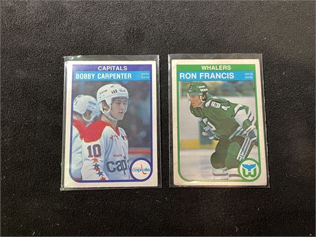 ROOKIE RON FRANCIS / BOBBY CARPENTER CARDS