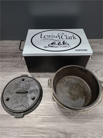 CAST IRON LEWIS & CLARK CAMP CHEF (Lightly used)