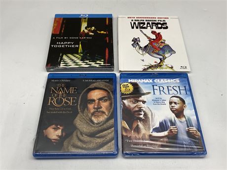 4 RARE OUT OF PRINT BLU RAYS (3 sealed)