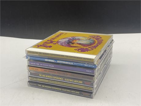 7 JIMI HENDRIX CDS - EXCELLENT COND.