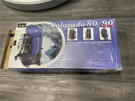 NEW IN BOX COLORADO 80/90 LITRE BACKPACK