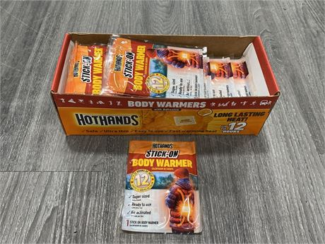 40PC OF HOT HANDS - BODY WARMERS
