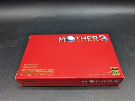 RARE - MOTHER 3 EARTHBOUND - JAPAN GBA - CIB - EXCELLENT CONDITION
