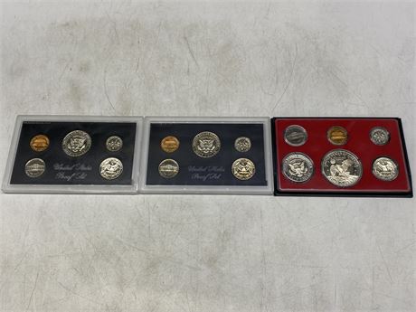 1971, 1972 & 1973 UNITED STATES PROOF COIN SET