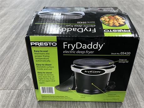 NEW OPEN BOX PRESTO FRY DADDY