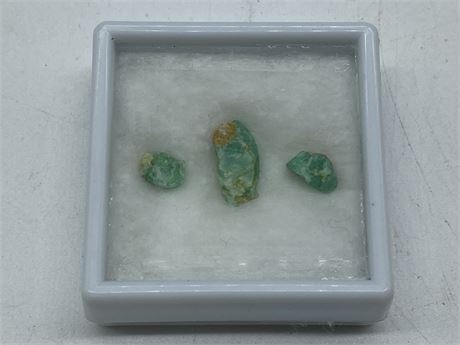 GENUINE COLOMBIAN EMERALD CRYSTAL SPECIMENS - 7.22CT