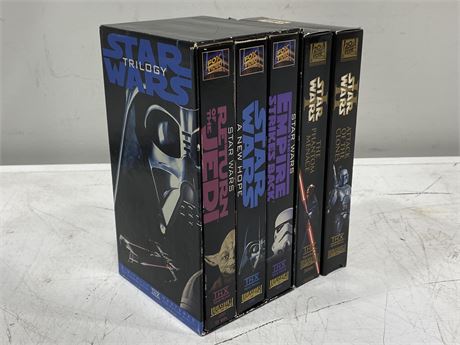 LOT OF STAR WARS VHS TAPES - EXCELLENT CONDITION