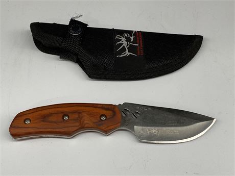 BUCK KNIFE W/SHEATH (4” BLADE, 8” OVERALL)