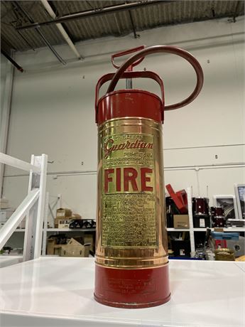 VINTAGE FIRE EXTINGUISHER (30in tall)