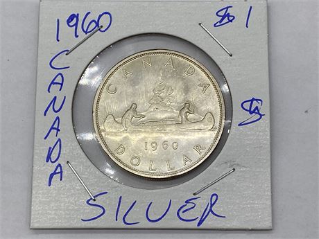 1960 CANADIAN SILVER DOLLAR