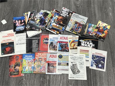 LOT OF MISC VIDEO GAME MANUALS / ETC