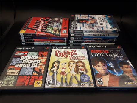 COLLECTION OF 12 PS2 GAMES - VERY GOOD CONDITION