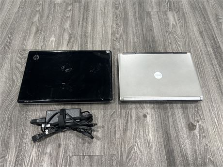 HP G61 LAPTOP W/ POWER CORD & DELL PP18L LAPTOP (NO POWER CORD)