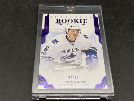 LIMITED EDITION ROOKIE BOESER #7/20 (UPPERDECK)