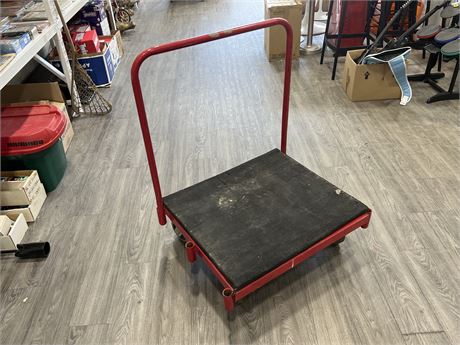 INDUSTRIAL ROLLING CART W/HANDLE (41” tall, 35” wide)