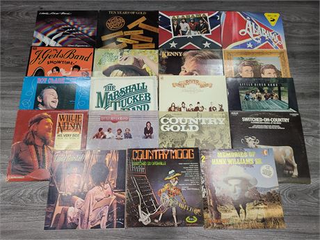 19 MISC. COUNTRY RECORDS (Good condtition)