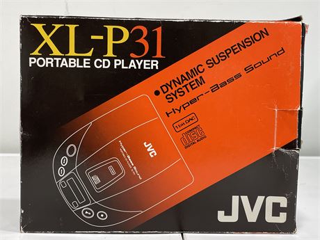 IN BOX JVC -XL-P31 PORTABLE CD PLAYER