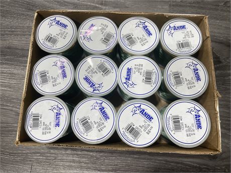 12 NEW SPOOLS OF 20IBS ANDRE SALMON FISHING LINE