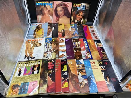 (33) 1970s PLAYBOY MAGS