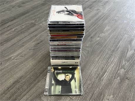 20 GREAT TITLE CDS INCLUDING TAYLOR SWIFT & RARE STING SACD CD AUDIO & ECT