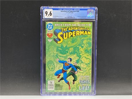CGC 9.6 ADVENTURES OF SUPERMAN #500